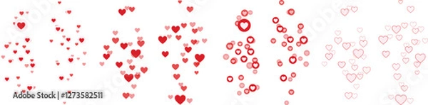 Fototapeta Vector Set of Like Icons in Round Shape. Social Media Thumbs Up Pack. Flat Design UI Elements for Web and App