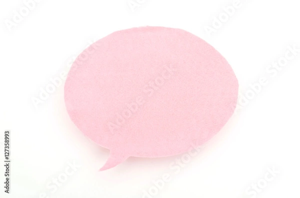 Fototapeta フェルトのふきだし