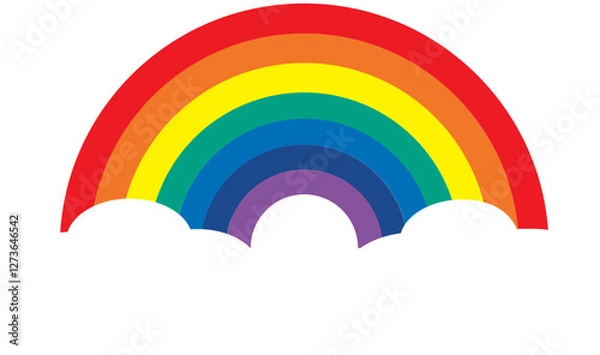 Obraz 레인보우, sky, 벡터, 네이처, 다채로운, 삽화, 날씨, 스펙트럼, blue, 아이콘, 도안, 기호, 무지개, 하늘, 레인, yellow, 미술, 색, 태양, 여름