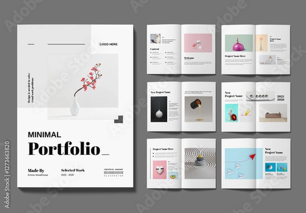 Obraz Minimal Portfolio Design Template