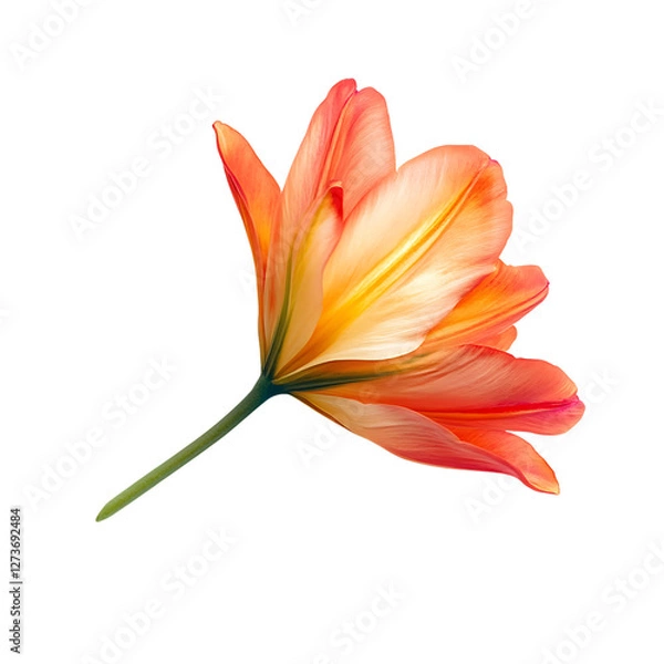 Fototapeta flower Advertisement isolated on white background full depth of field 