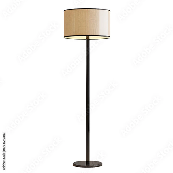 Fototapeta floor lamp Advertisement isolated on white background full depth of field 