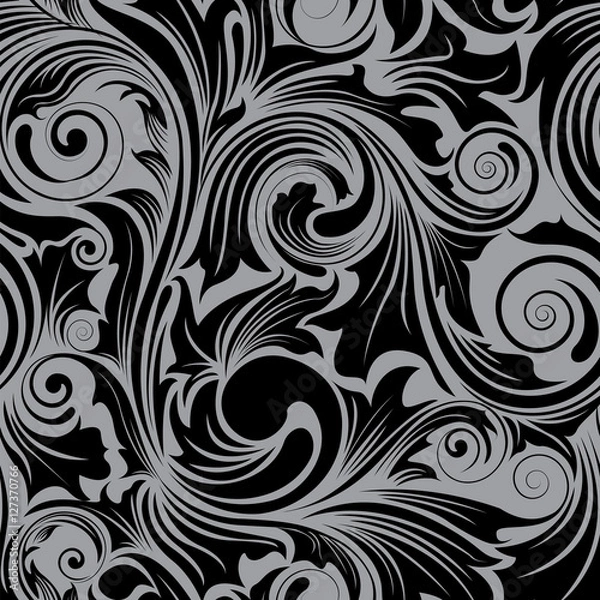 Obraz Seamless pattern leaf floral