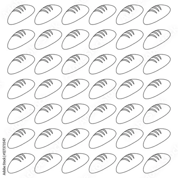 Obraz bread fresh bakery icon vector illustration graphic design