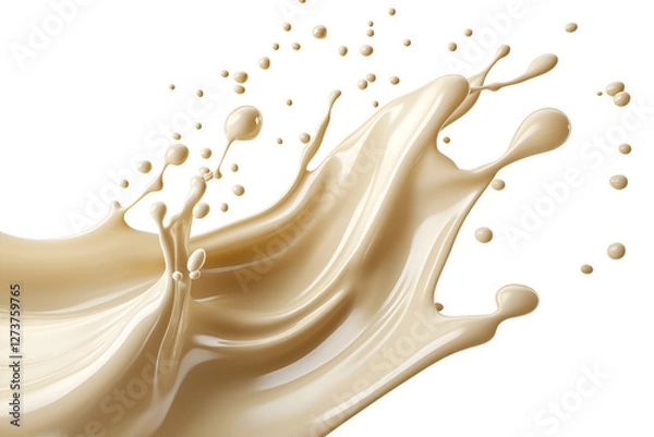 Obraz Indulgence in Motion A Stunning Chocolate Wave