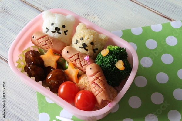 Obraz おさかな弁当