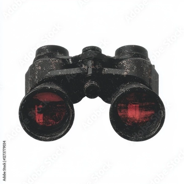 Fototapeta Binoculars of high quality, featuring a textured grip and clear lenses