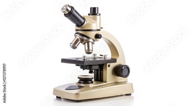 Fototapeta Microscope on White Background