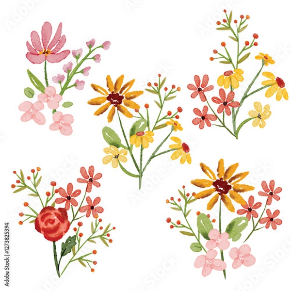 Obraz watercolor element vector