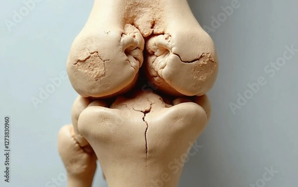 Fototapeta Osteoporotic Bone Decay – A Close-up of Joint Deterioration
