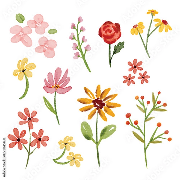 Obraz watercolor element vector