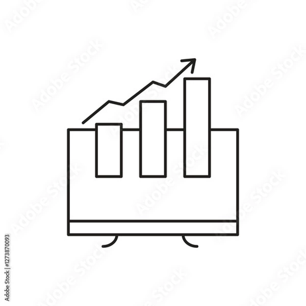 Fototapeta Growth and Success Line Icons Set Collection | Business Development, Achievement, Financial Growth, Career Progress, Strategic Planning, Leadership, Performance Metrics, Goal Setting,