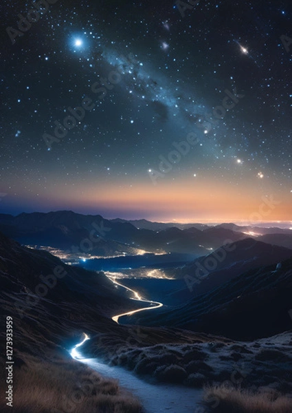 Fototapeta Midnight Celestial Wonders 