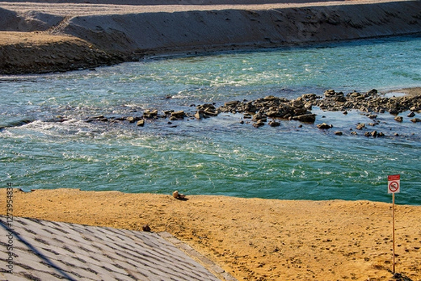 Obraz Берег Каспия в районе города Актау