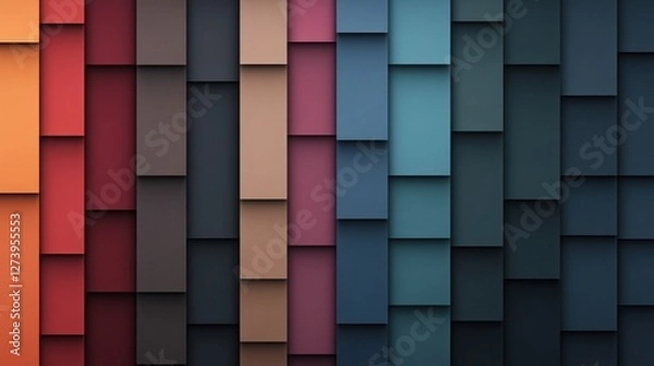 Obraz Abstract colorful geometric pattern background.