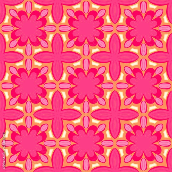 Fototapeta seamless floral pattern