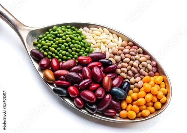 Obraz Five Grains Mix Beans in Spoon