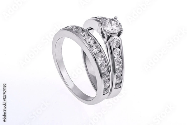 Fototapeta Wedding rings set