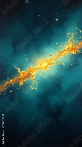 Obraz Abstract cosmic explosion in deep space