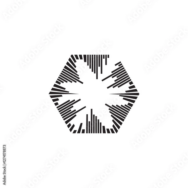 Obraz Sound waves vector illustration