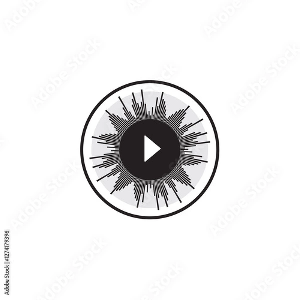 Obraz Sound waves vector illustration