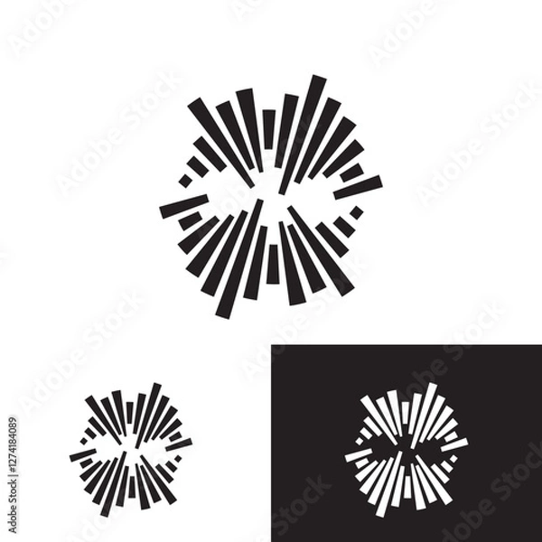 Obraz Sound waves vector illustration