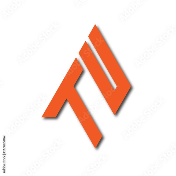 Fototapeta Web line modern color full logo design