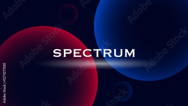 Obraz abstract sphere gradient background