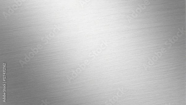 Obraz Modern stainless steel surface with brushed finish reflecting light