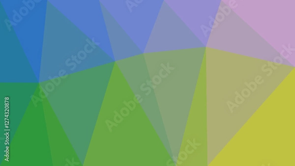 Fototapeta Gradient geometric blue green yellow pink background. Generative AI.
