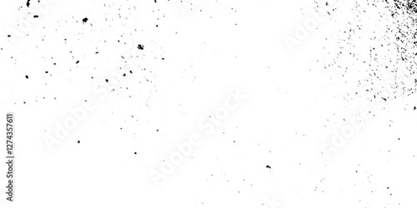 Fototapeta Abstract texture dust old damage dirty grainy and dusty scratches on white background overlay vector textures .