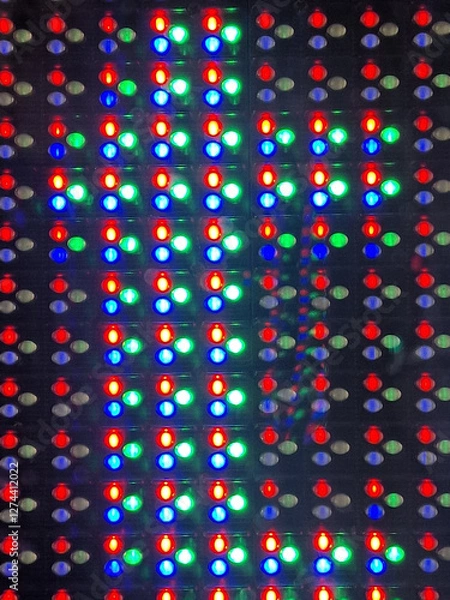 Obraz a wallpaper with an RGB type LED macro
