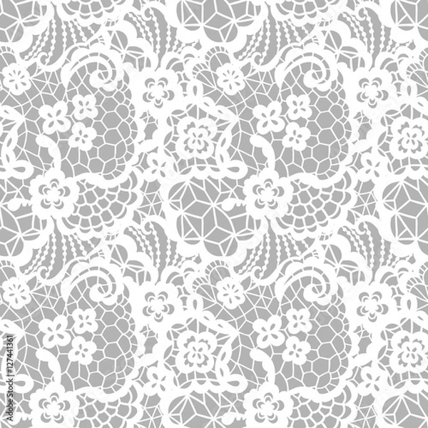 Obraz Lace seamless pattern with flowers