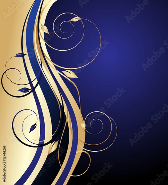 Obraz gold card for text