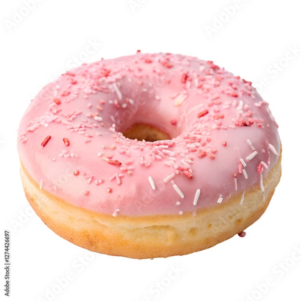 Fototapeta donut with sprinkles isolated on transparent background