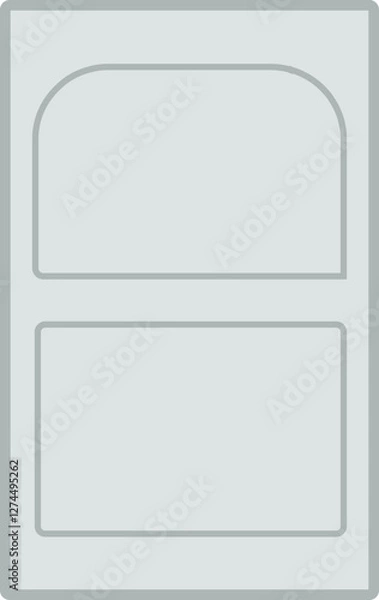 Obraz Subtle curved trim of door