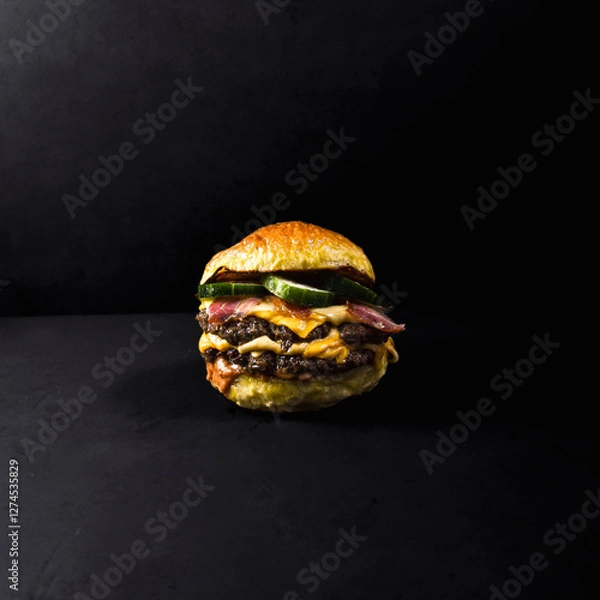 Obraz hamburger with cheese