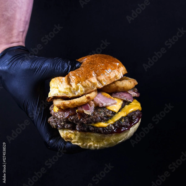 Obraz burger and fries