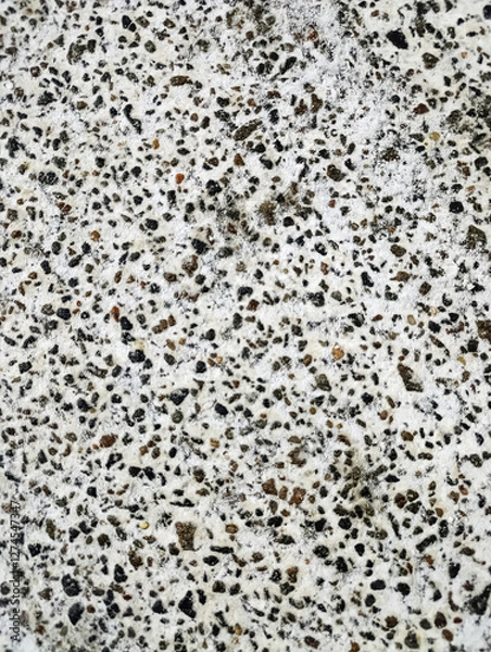 Obraz White background with small pebble texture close up