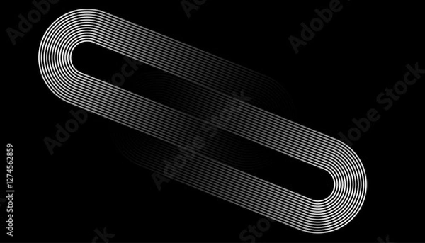 Obraz Futuristic Abstract Digital Design: Modern Business, Technology, Innovation, Gradient Graphics, Cyber Networking, Sleek Branding Aesthetic Trends