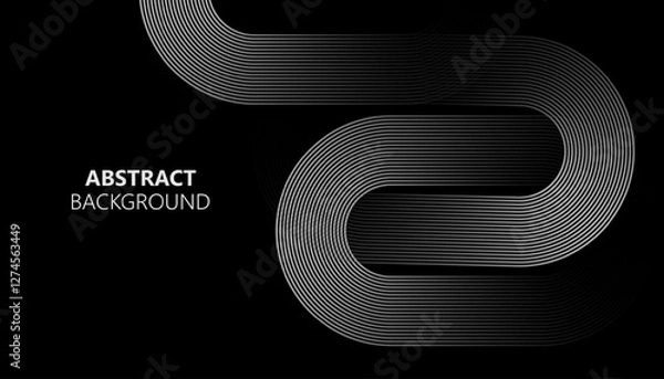 Obraz Futuristic Abstract Digital Design: Modern Business, Technology, Innovation, Gradient Graphics, Cyber Networking, Sleek Branding Aesthetic Trends