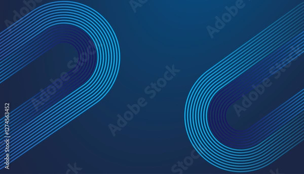 Obraz Futuristic Abstract Digital Design: Modern Business, Technology, Innovation, Gradient Graphics, Cyber Networking, Sleek Branding Aesthetic Trends