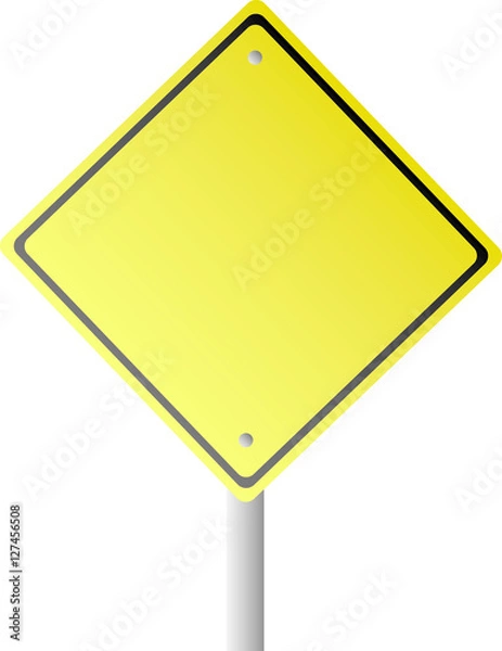 Obraz Blank Yield Sign -Vector