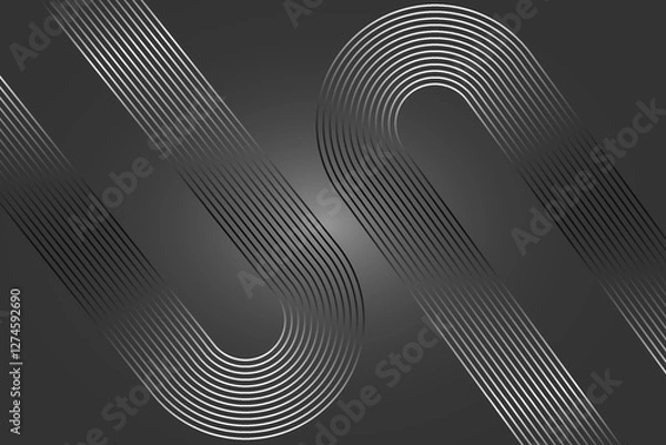 Obraz Futuristic Abstract Digital Design: Modern Business, Technology, Innovation, Gradient Graphics, Cyber Networking, Sleek Branding Aesthetic Trends
