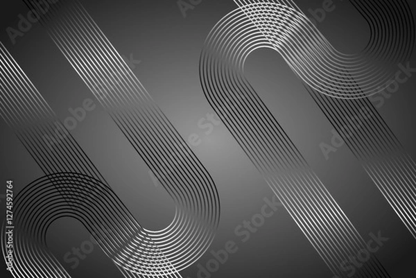 Obraz Futuristic Abstract Digital Design: Modern Business, Technology, Innovation, Gradient Graphics, Cyber Networking, Sleek Branding Aesthetic Trends