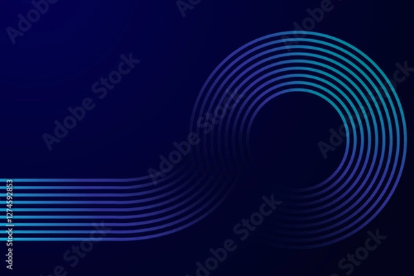Obraz Futuristic Abstract Digital Design: Modern Business, Technology, Innovation, Gradient Graphics, Cyber Networking, Sleek Branding Aesthetic Trends