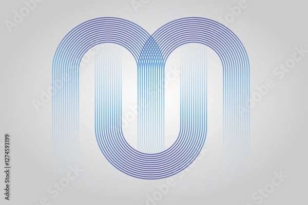 Obraz Futuristic Abstract Digital Design: Modern Business, Technology, Innovation, Gradient Graphics, Cyber Networking, Sleek Branding Aesthetic Trends