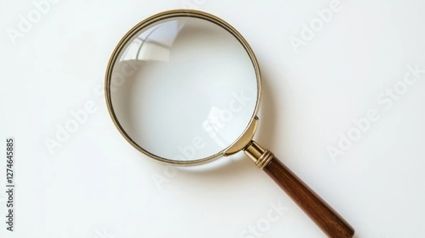 Obraz Magnifying Glass isolated on White Background