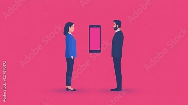 Fototapeta Engaging employees through interactive microlessons in the modern office digital experience