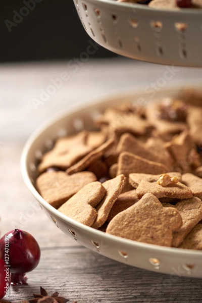 Obraz Christmas Cookies Close Up